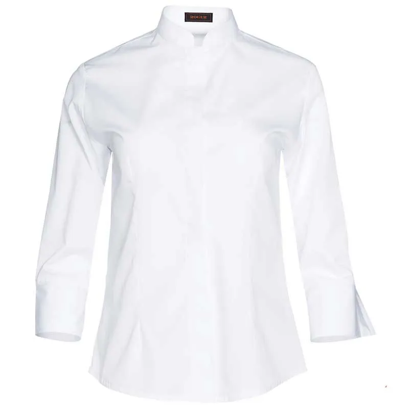 BLUSA BLANCA MANGA 3/4 DE MUJER  ROGER