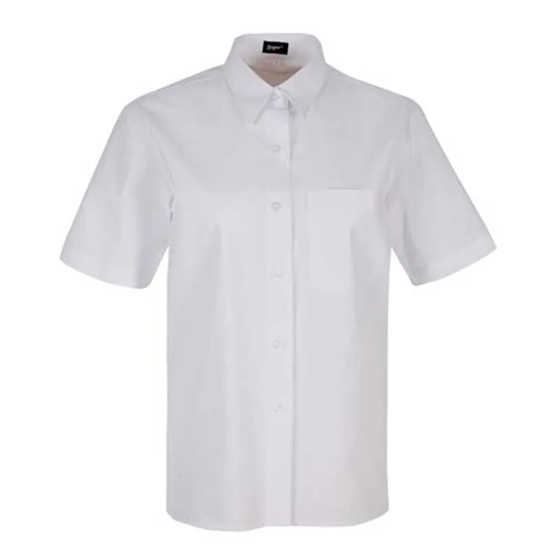 BLUSA HOSTELERíA DE MUJER BLANCA MANGA CORTA  SAGER
