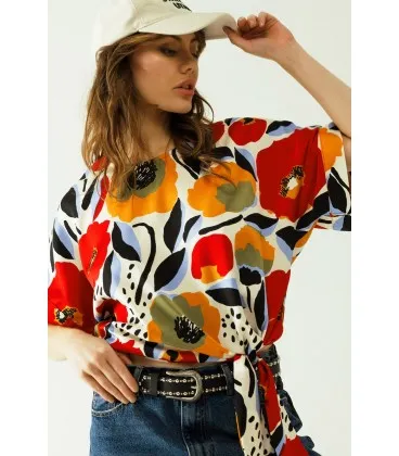 Blusa Mompox Amapolas