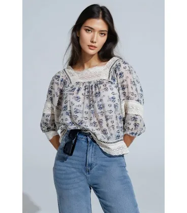 Blusa Suecia Romantica