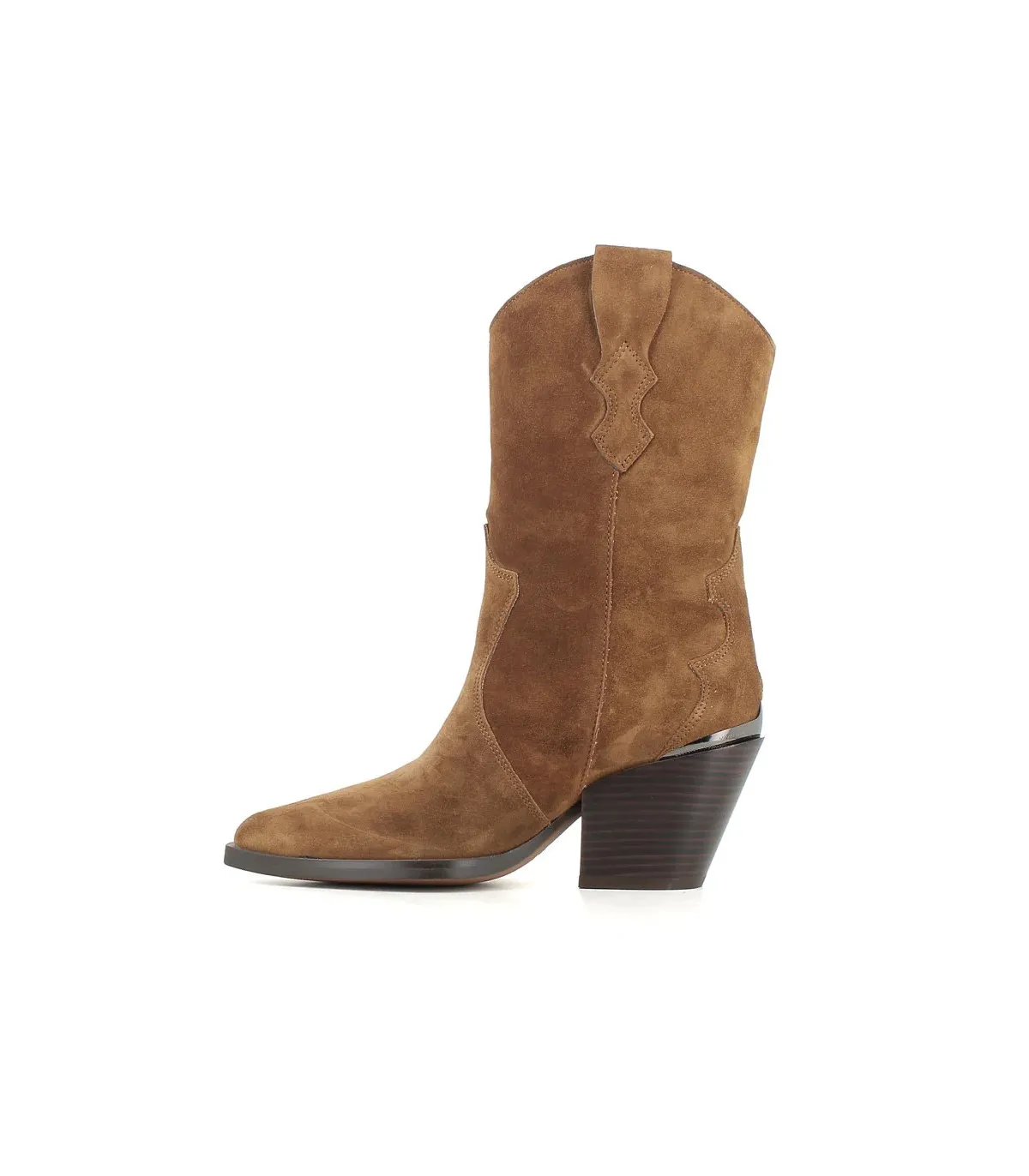 Bota alta en serraje cuero de Alpe