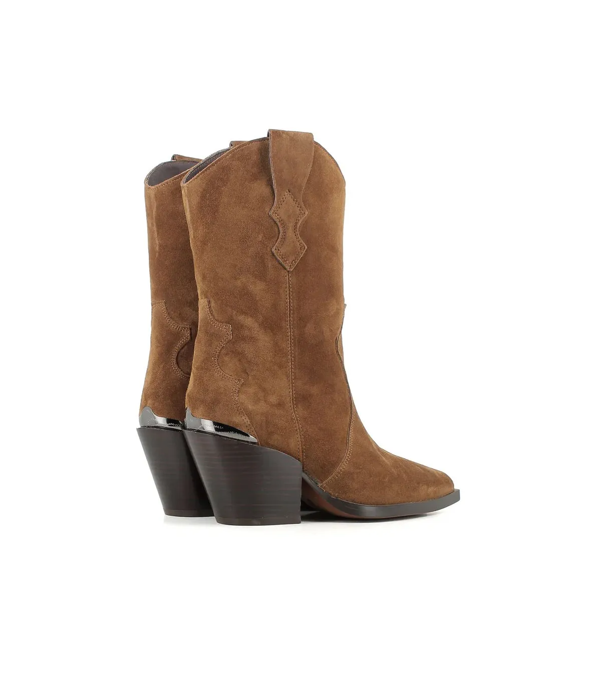 Bota alta en serraje cuero de Alpe