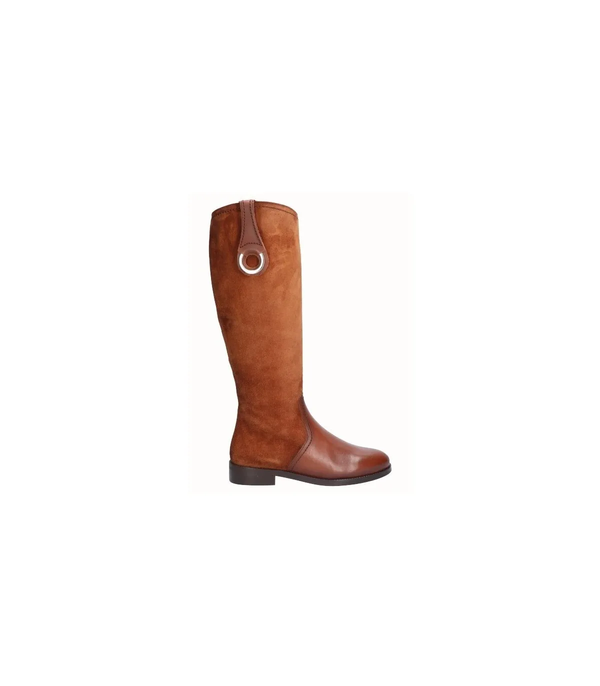 Bota alta para mujer en color cuero