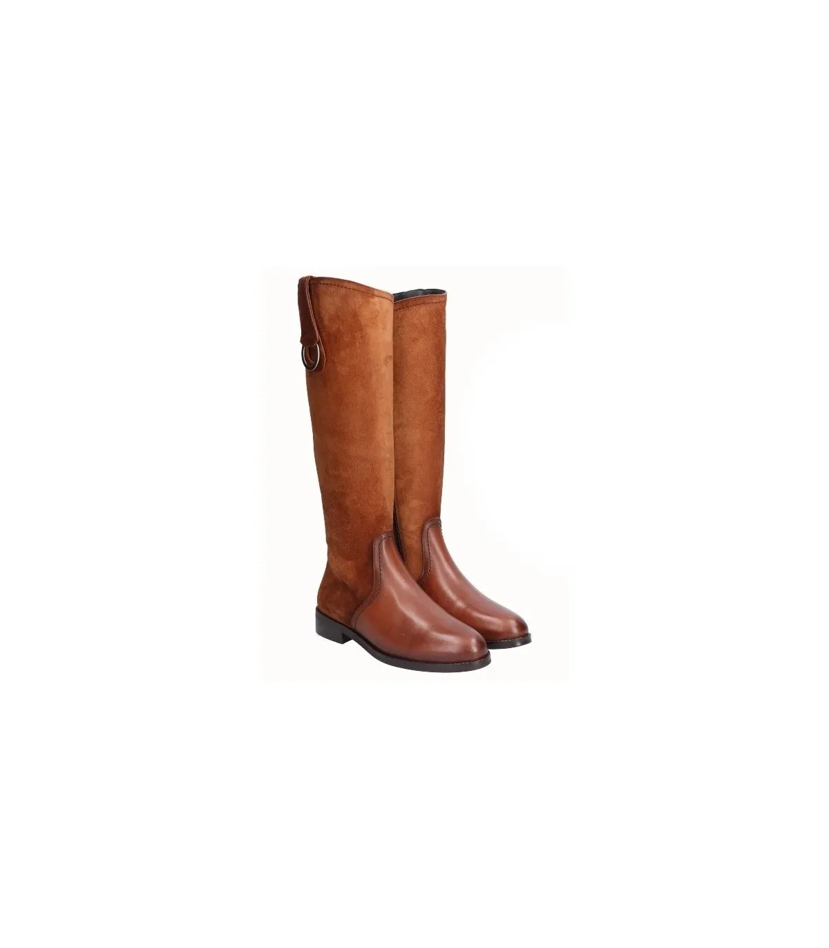Bota alta para mujer en color cuero