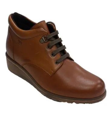 Bota cordones mujer Pepe Menargues en cuero