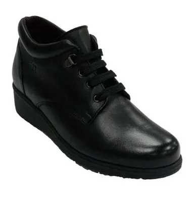 Bota cordones mujer Pepe Menargues en negro