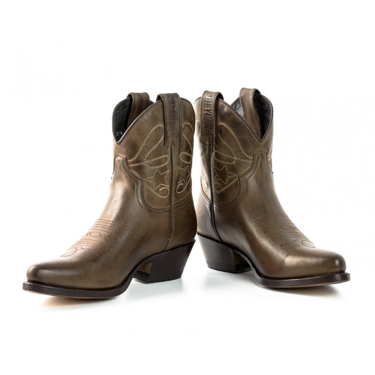 Bota de cowboy mujer marron
