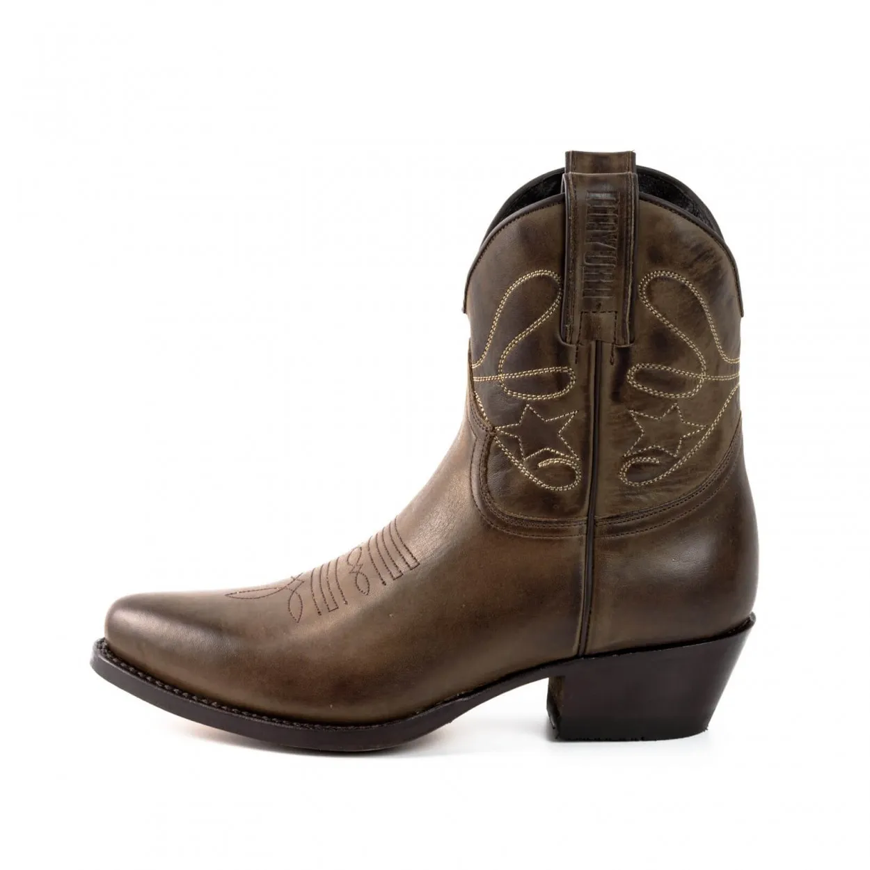 Bota de cowboy mujer marron
