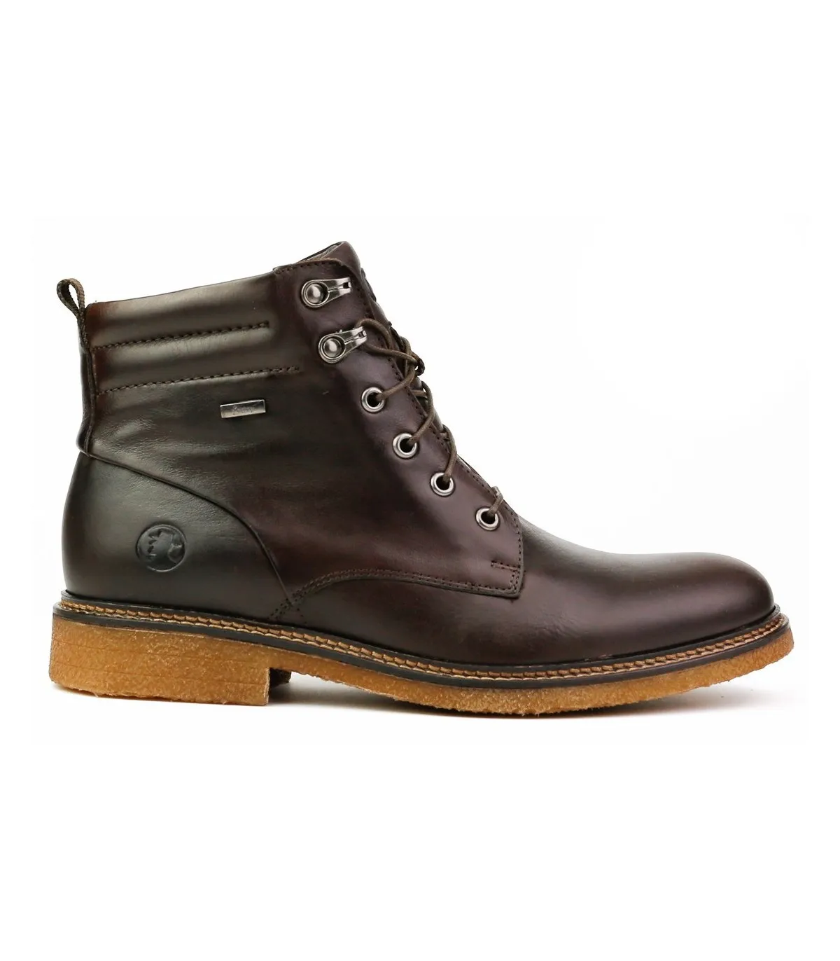 Bota de hombre en piel marrón