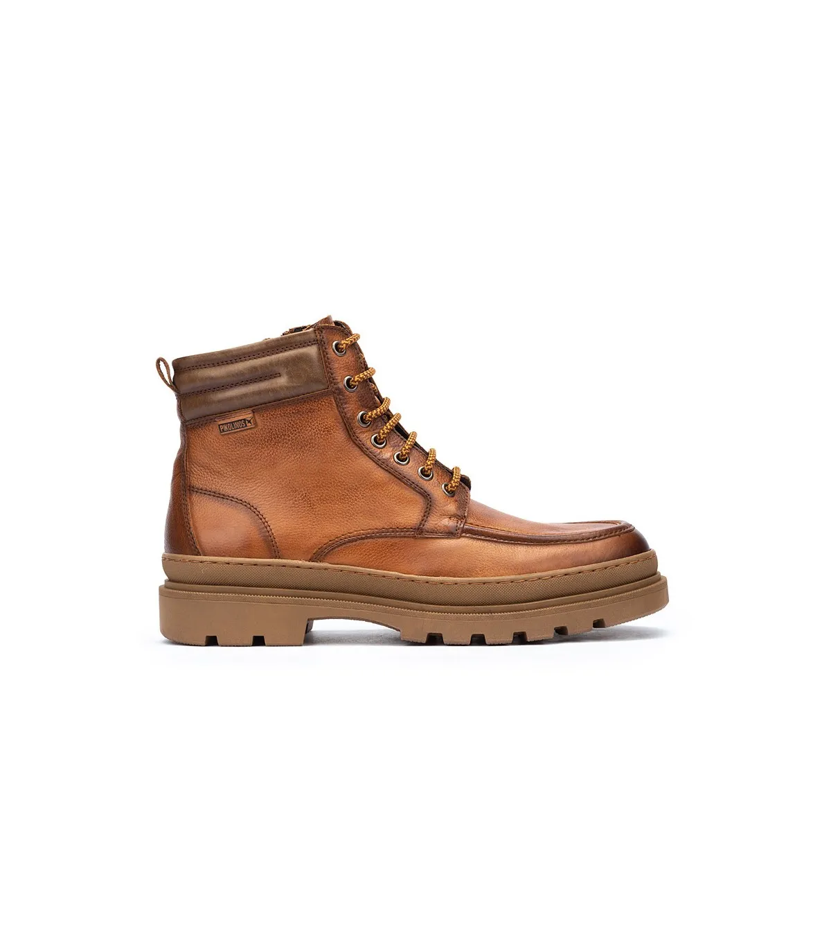 Bota engrasada en piel brandy
