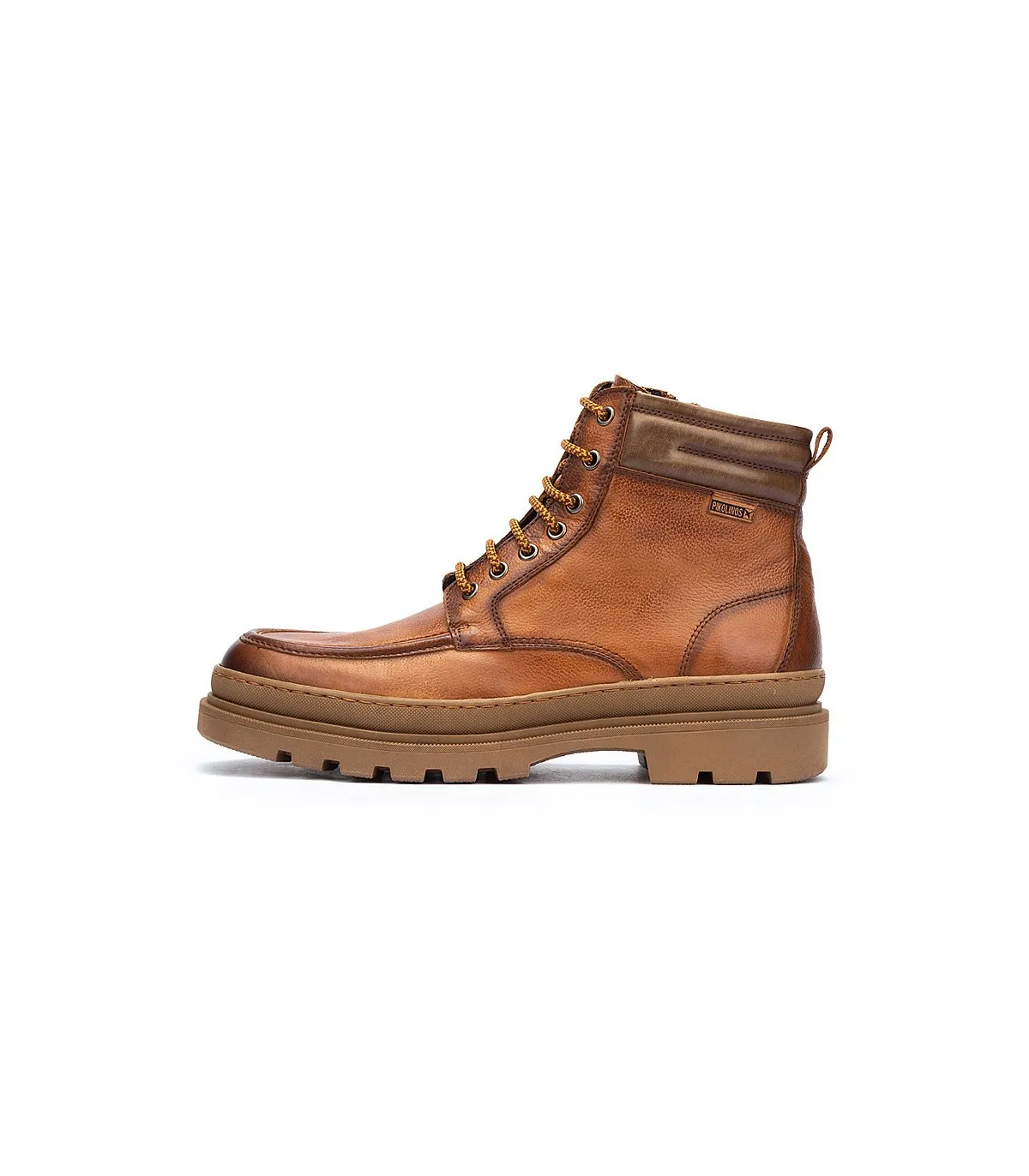 Bota engrasada en piel brandy