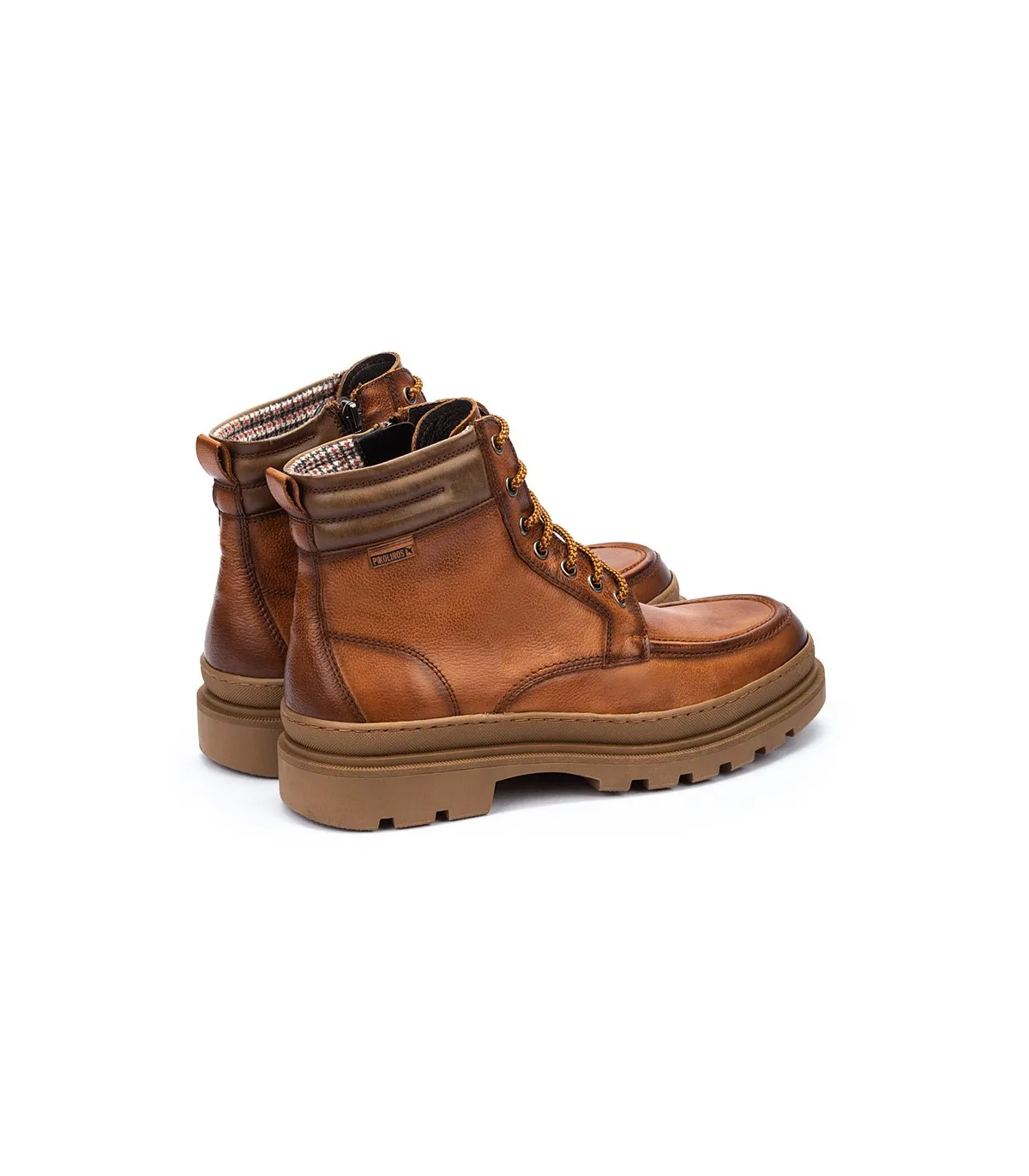 Bota engrasada en piel brandy