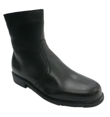 Bota vestir hombre media caña con cremallera pala lisa tipo Tolino NIFTY en negro