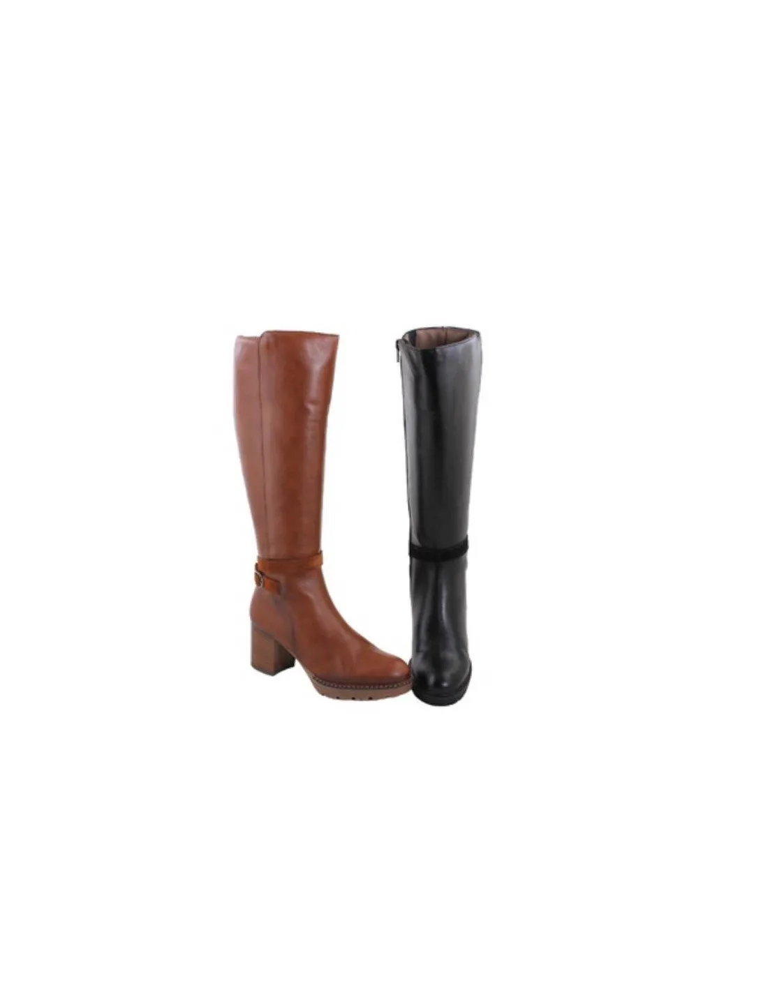 Botas altas mujer piel