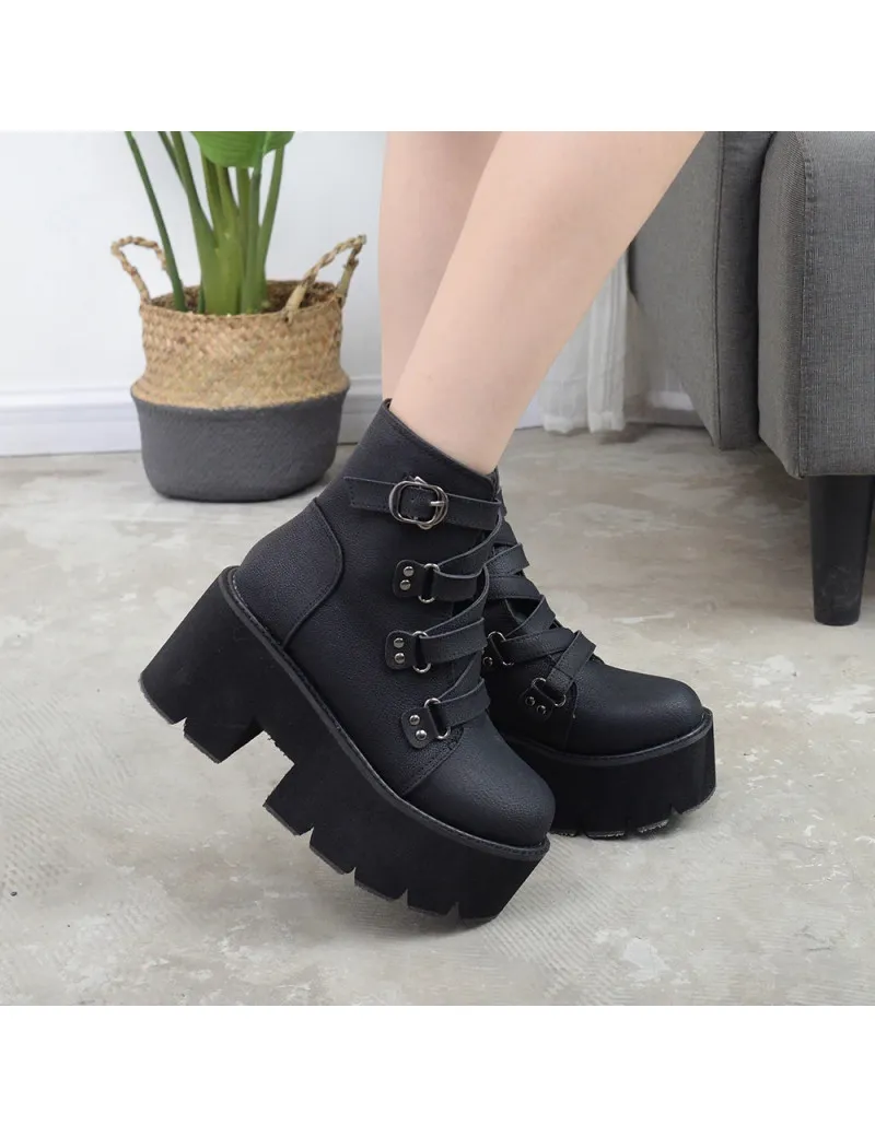 Botas con plataforma para mujer