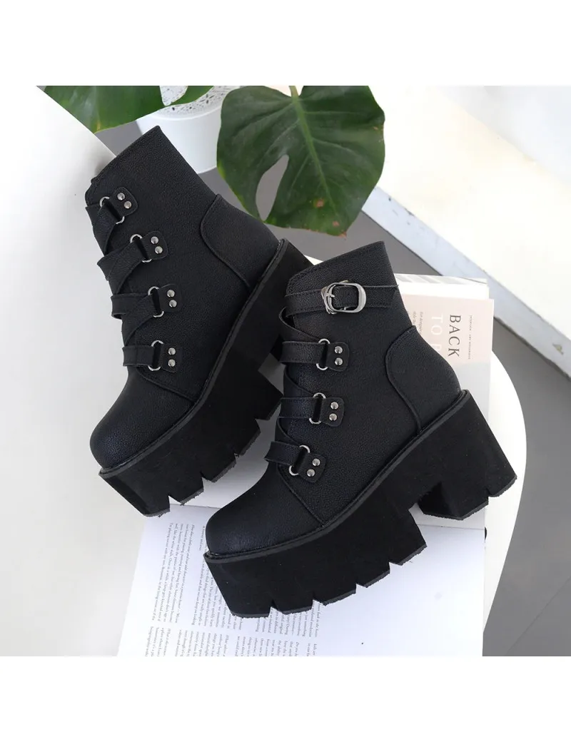 Botas con plataforma para mujer