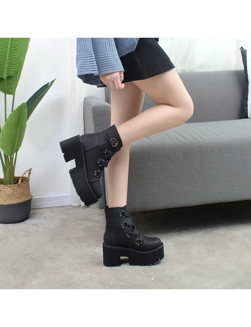 Botas con plataforma para mujer