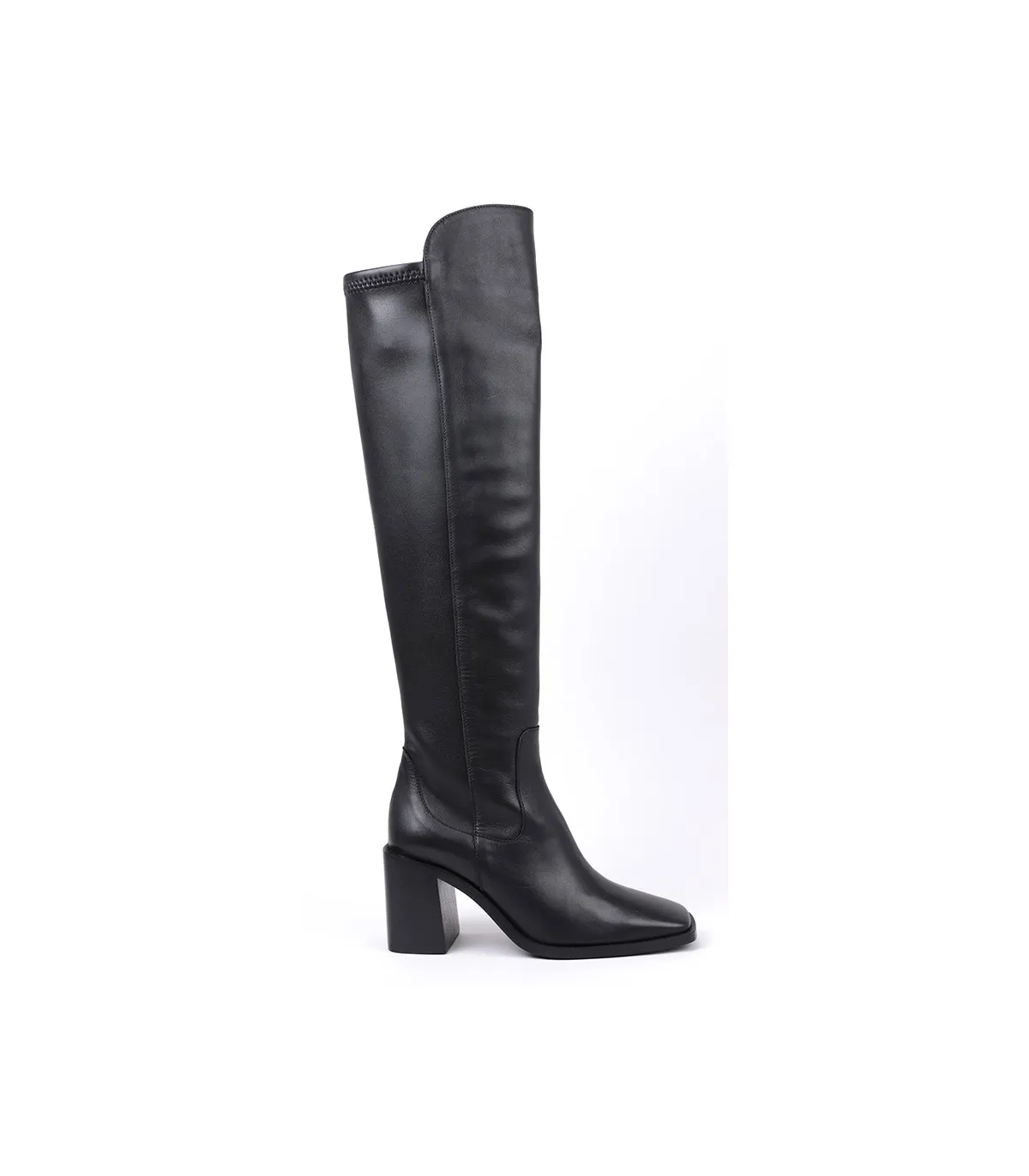 Botas de caña alta con tacón cuadrado