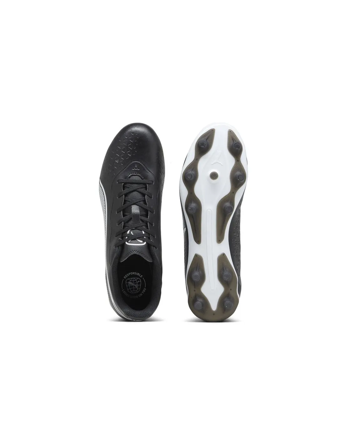 Botas de Fútbol Puma King Match Fg/Ag Hombre Negro