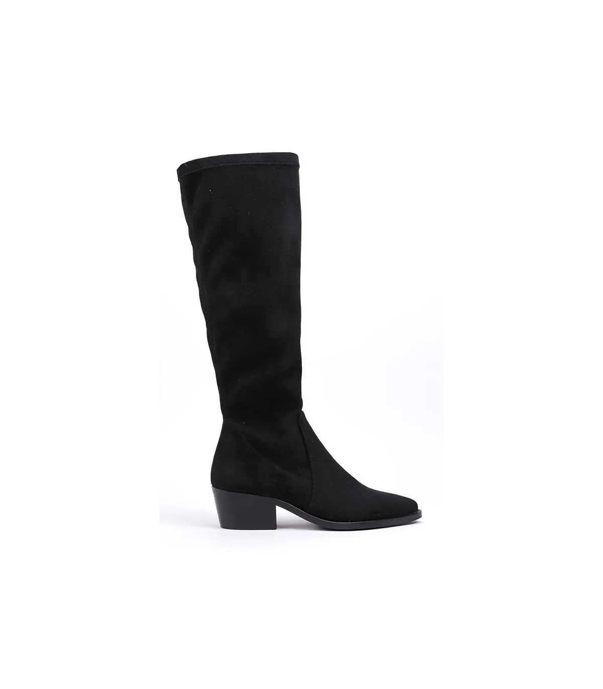 Botas de licra en color negro