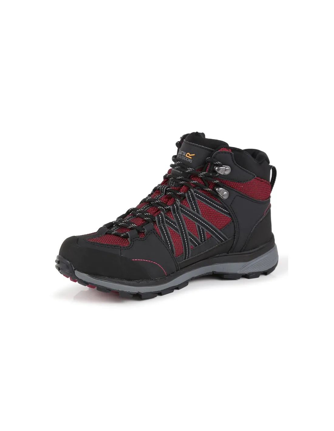 Botas de montaña Regatta Samaris II Waterproof Mid W Black Red