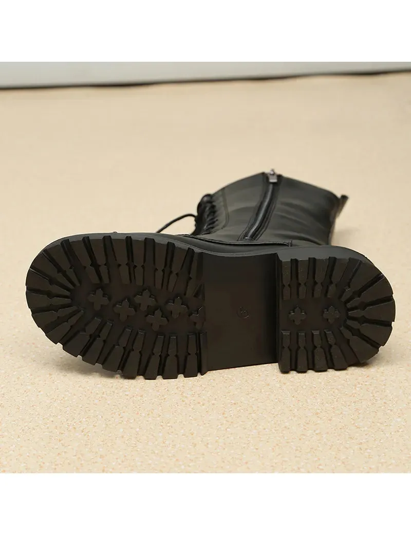 Botas estilo militar urbanas para mujer