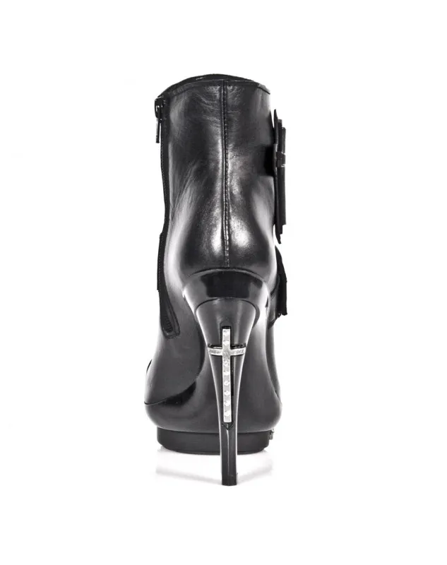 BOTAS GOTICAS PUNK NEGRAS TACON ALTO PARA MUJER