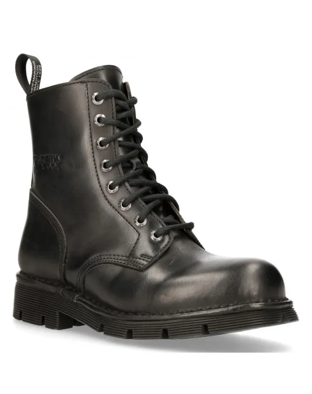 BOTAS MILITARES HOMBRE Y MUJER NEGRAS DE PIEL