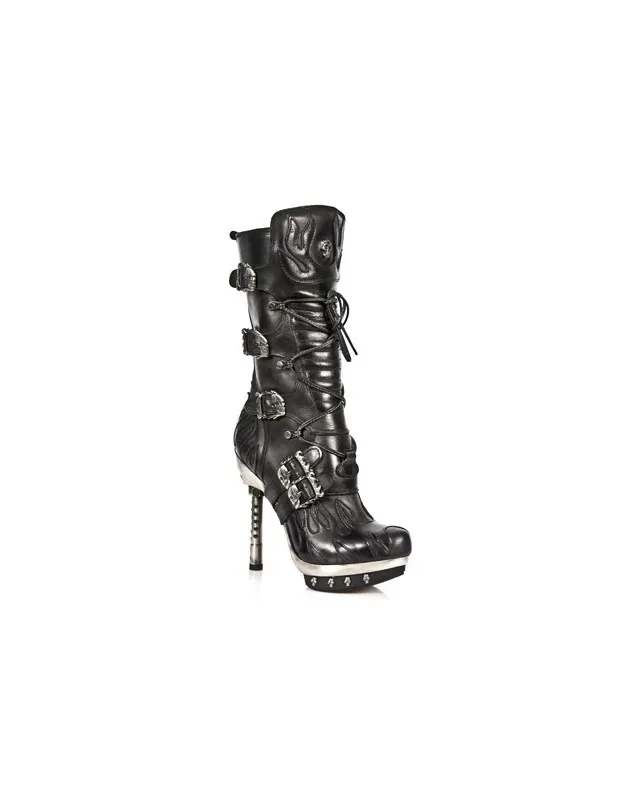BOTAS PARA MUJER PUNK GOTICAS CANYON NEGRO