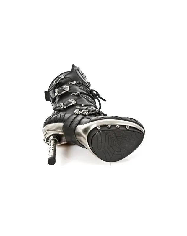 BOTAS PARA MUJER PUNK GOTICAS CANYON NEGRO