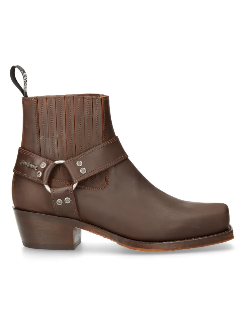 Botas vaqueras hombre marrón oscuro