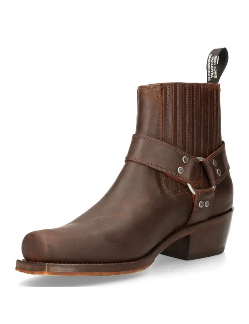 Botas vaqueras hombre marrón oscuro