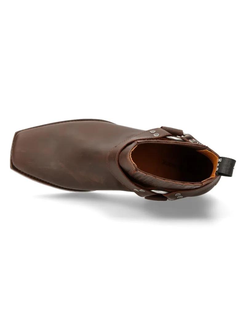 Botas vaqueras hombre marrón oscuro