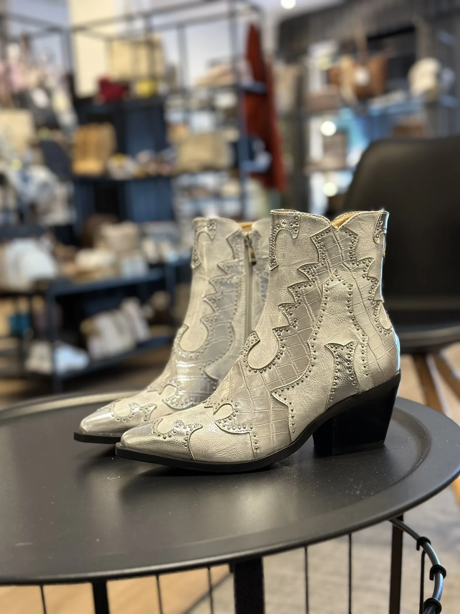 Botín Rodeo Noa Harmon Plata