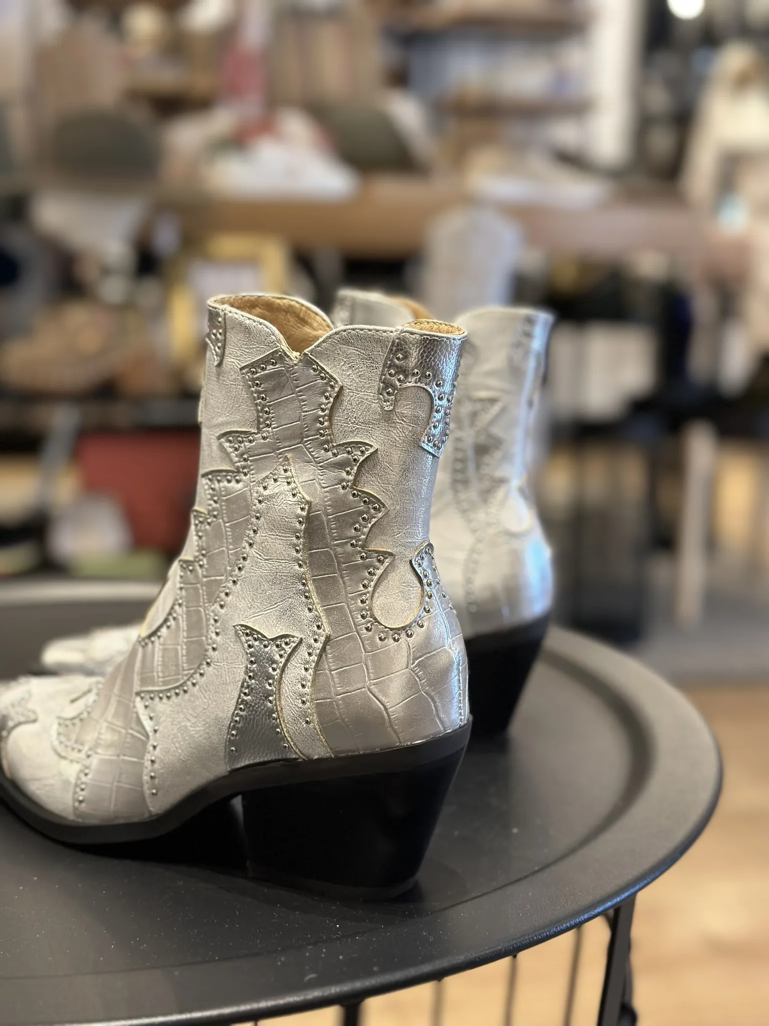 Botín Rodeo Noa Harmon Plata