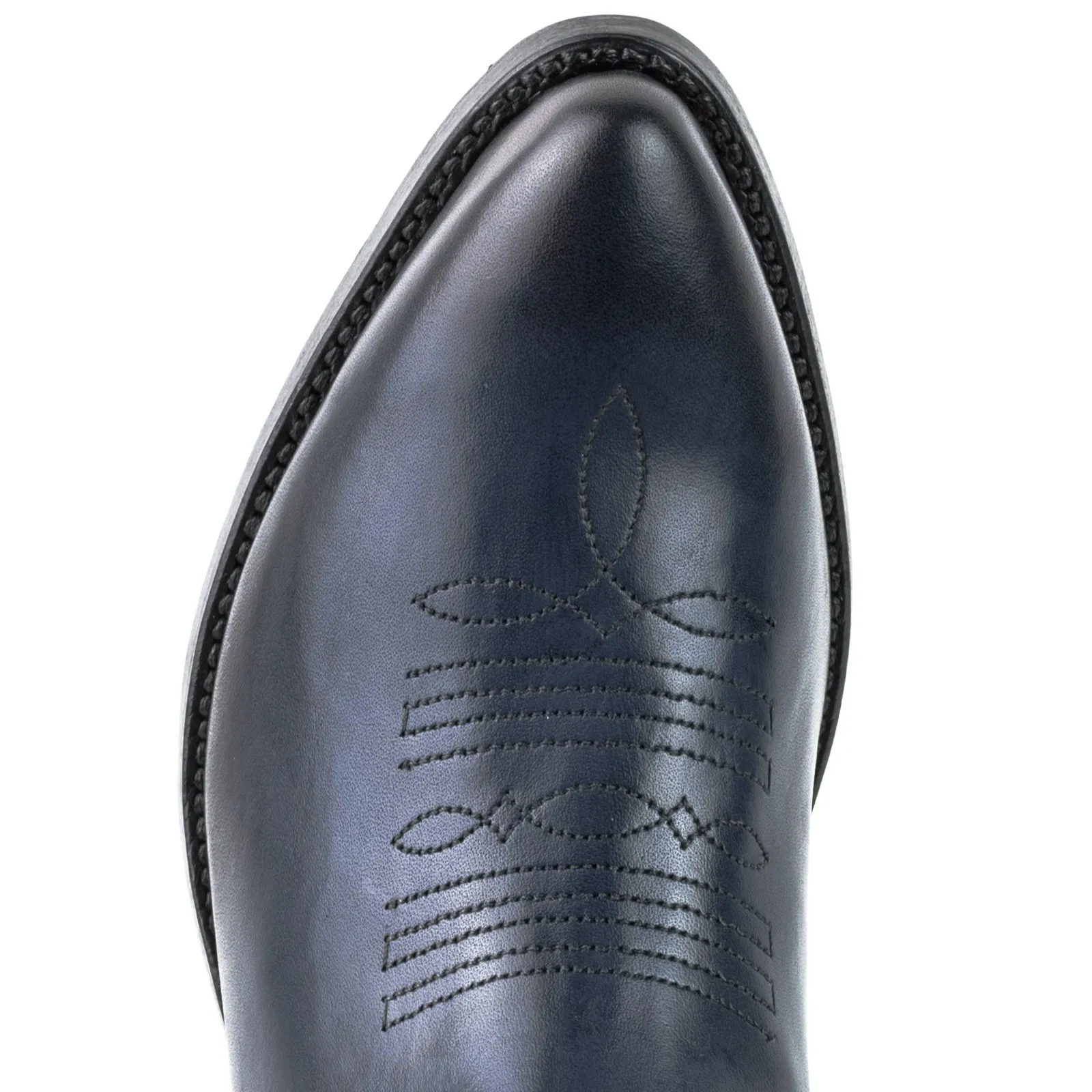 Botin cowboy mujer azul marino

