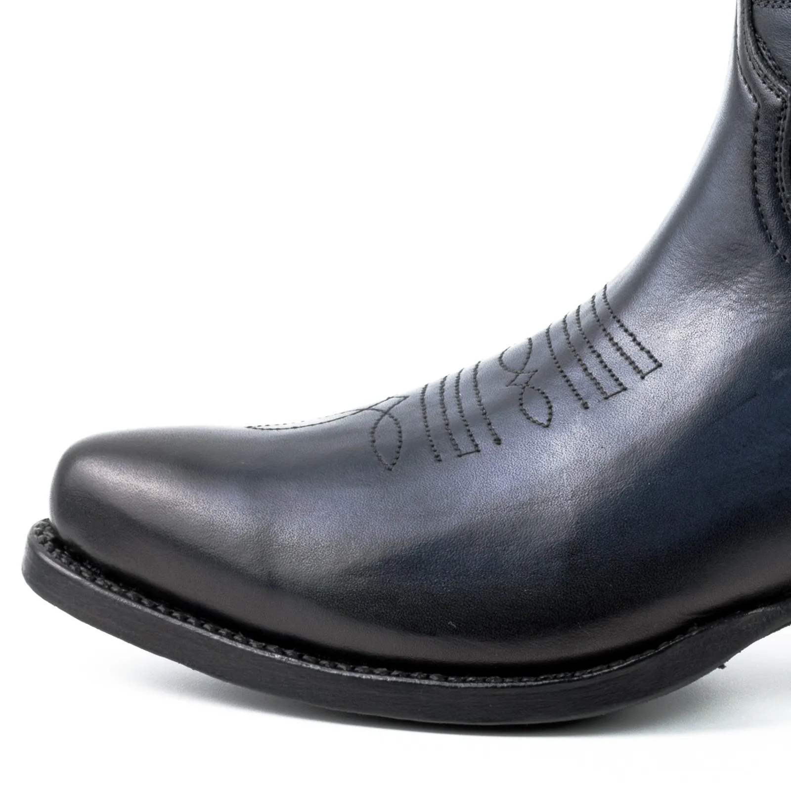 Botin cowboy mujer azul marino
