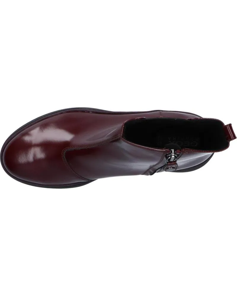 Botines de Mujer GEOX D849WC 00038 D MYLUSE C7357 DK BURGUNDY 