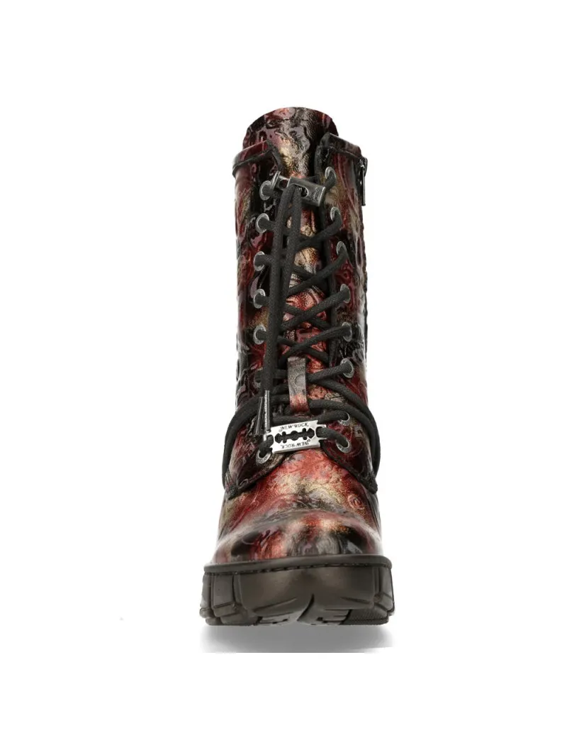Botines mujer vintage flower veganos