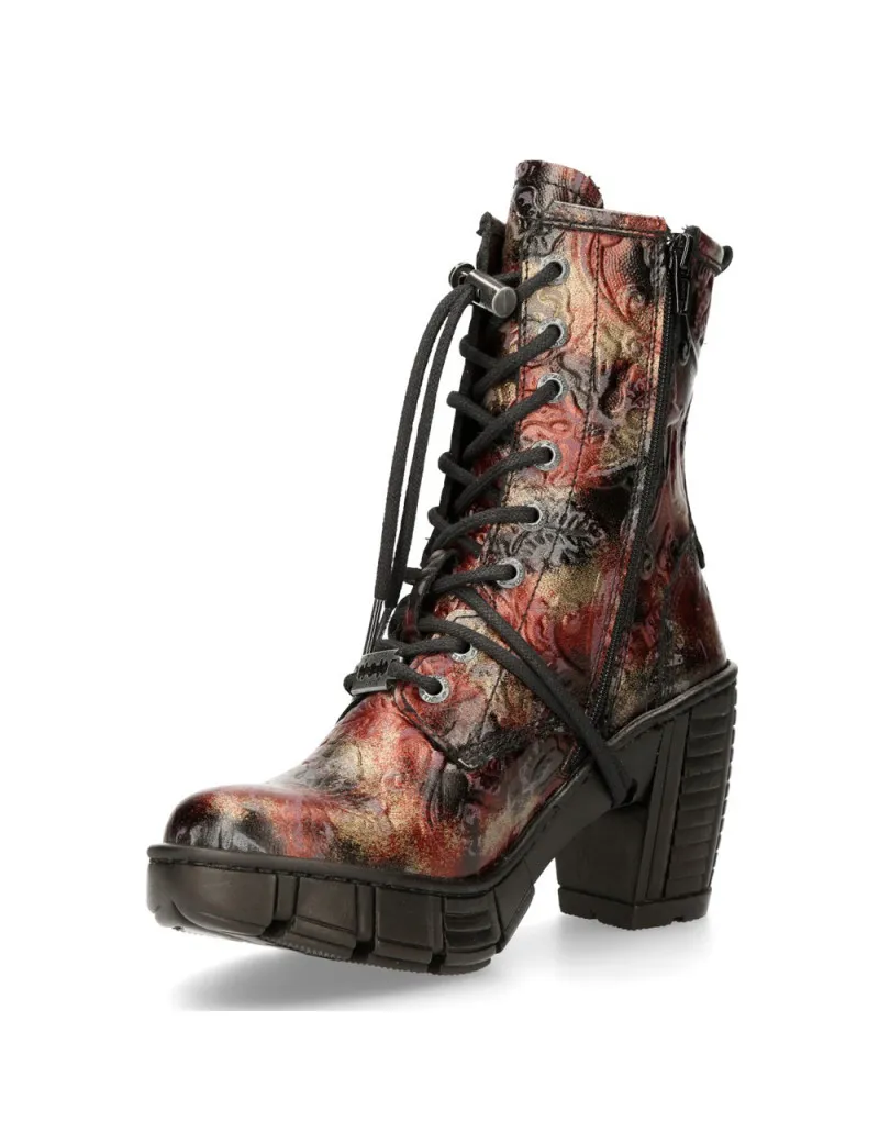 Botines mujer vintage flower veganos
