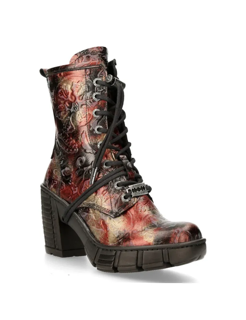 Botines mujer vintage flower veganos