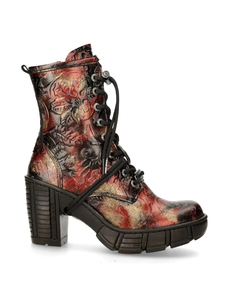 Botines mujer vintage flower veganos