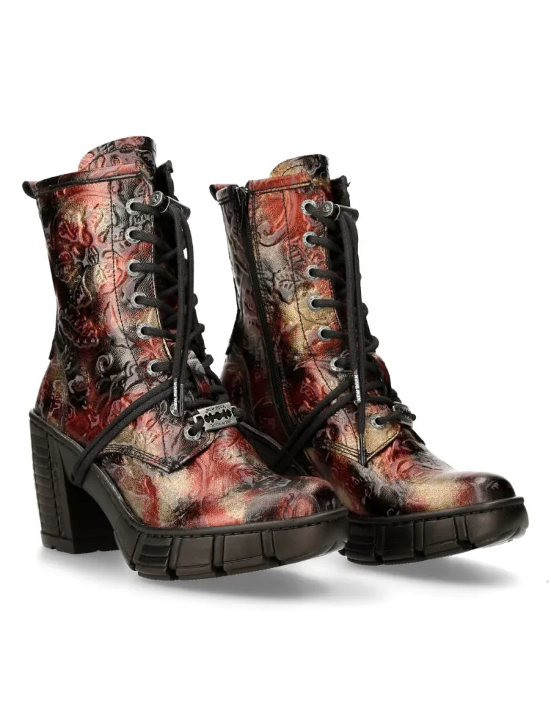 Botines mujer vintage flower veganos