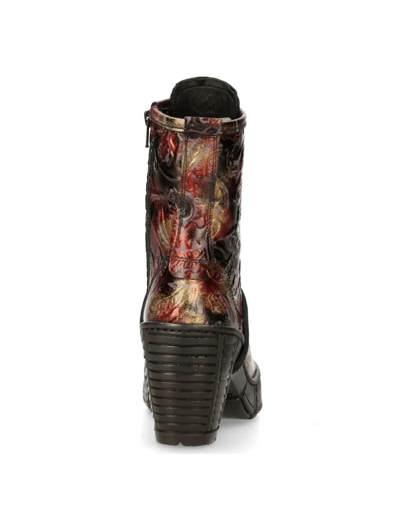 Botines mujer vintage flower veganos