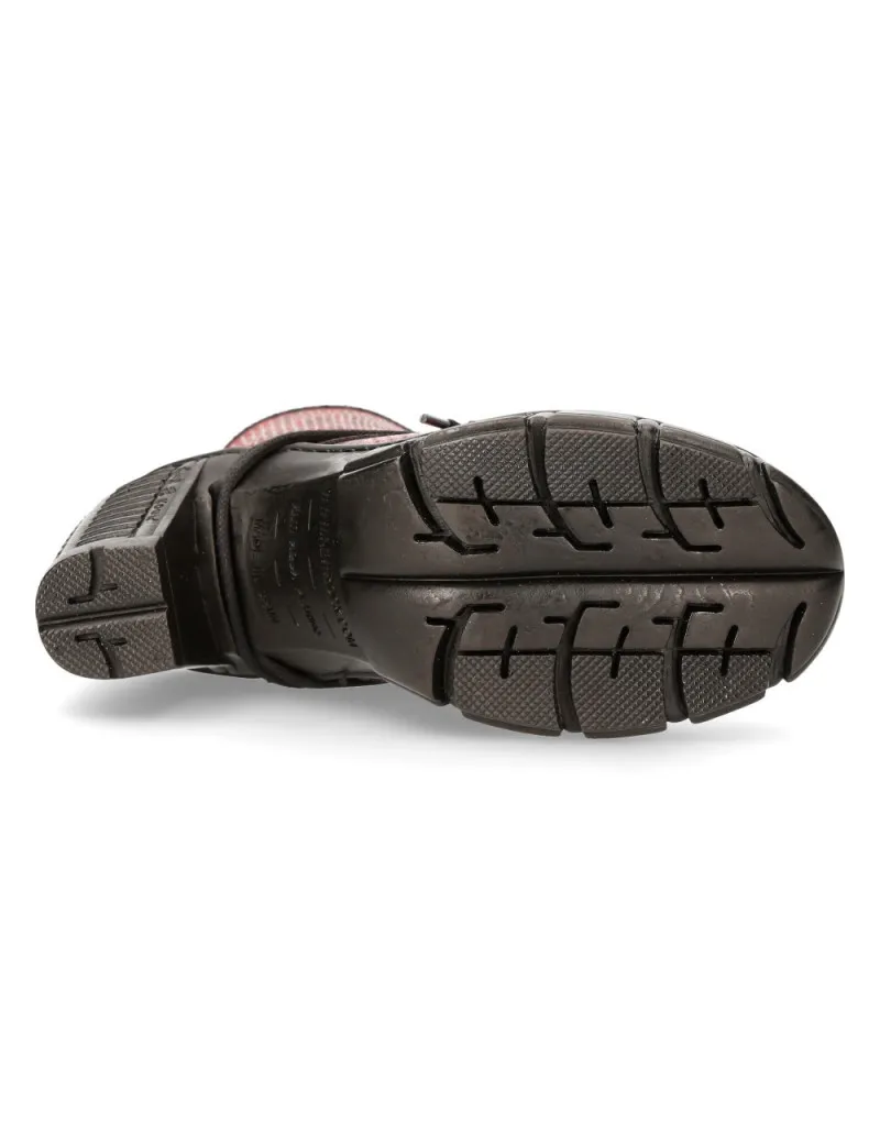 Botines rojo piton mujer veganos