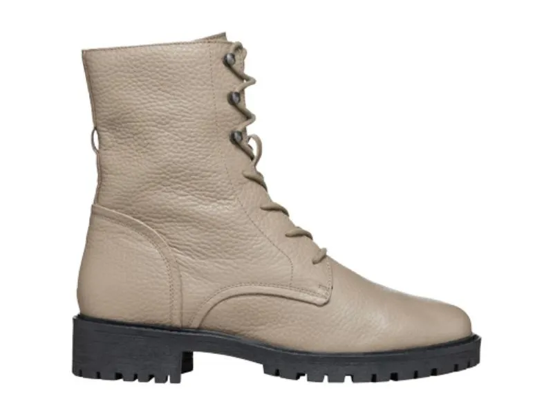 BOTÍN DE CORDONES HOARA PARA MUJER GEOX EN COLOR TAUPE D94FTE
