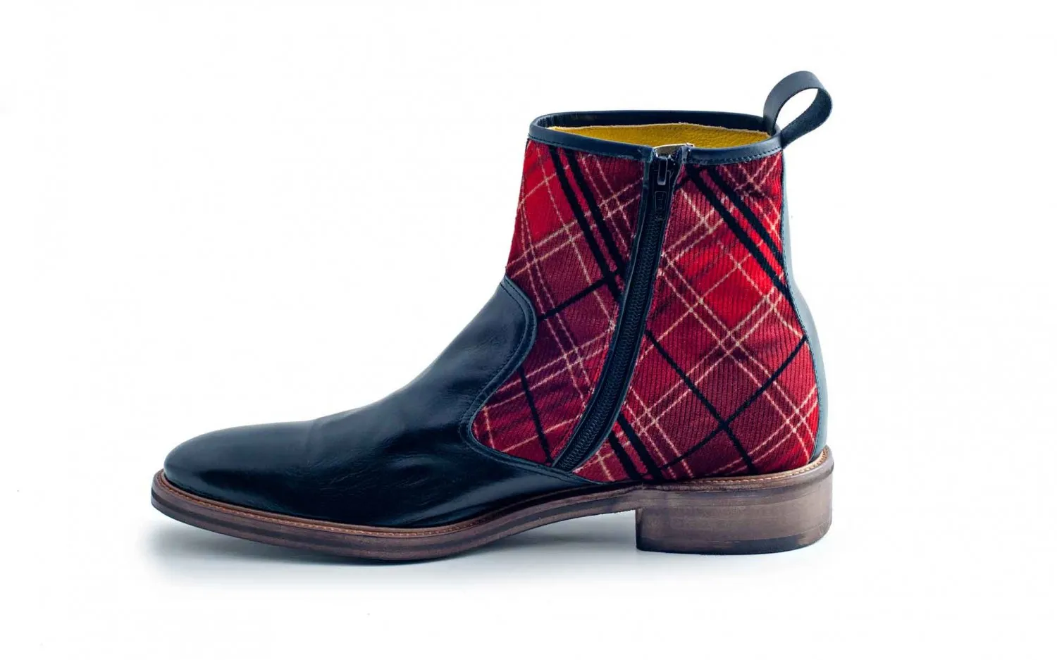 Botín escocés moda hombre
