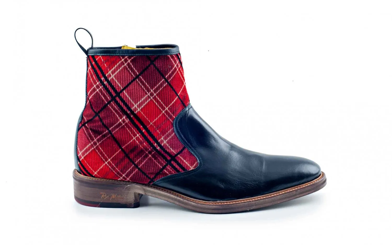Botín escocés moda hombre
