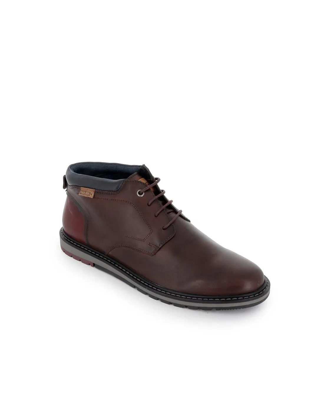 Botín marrón olmo cordones para hombre Pikolinos