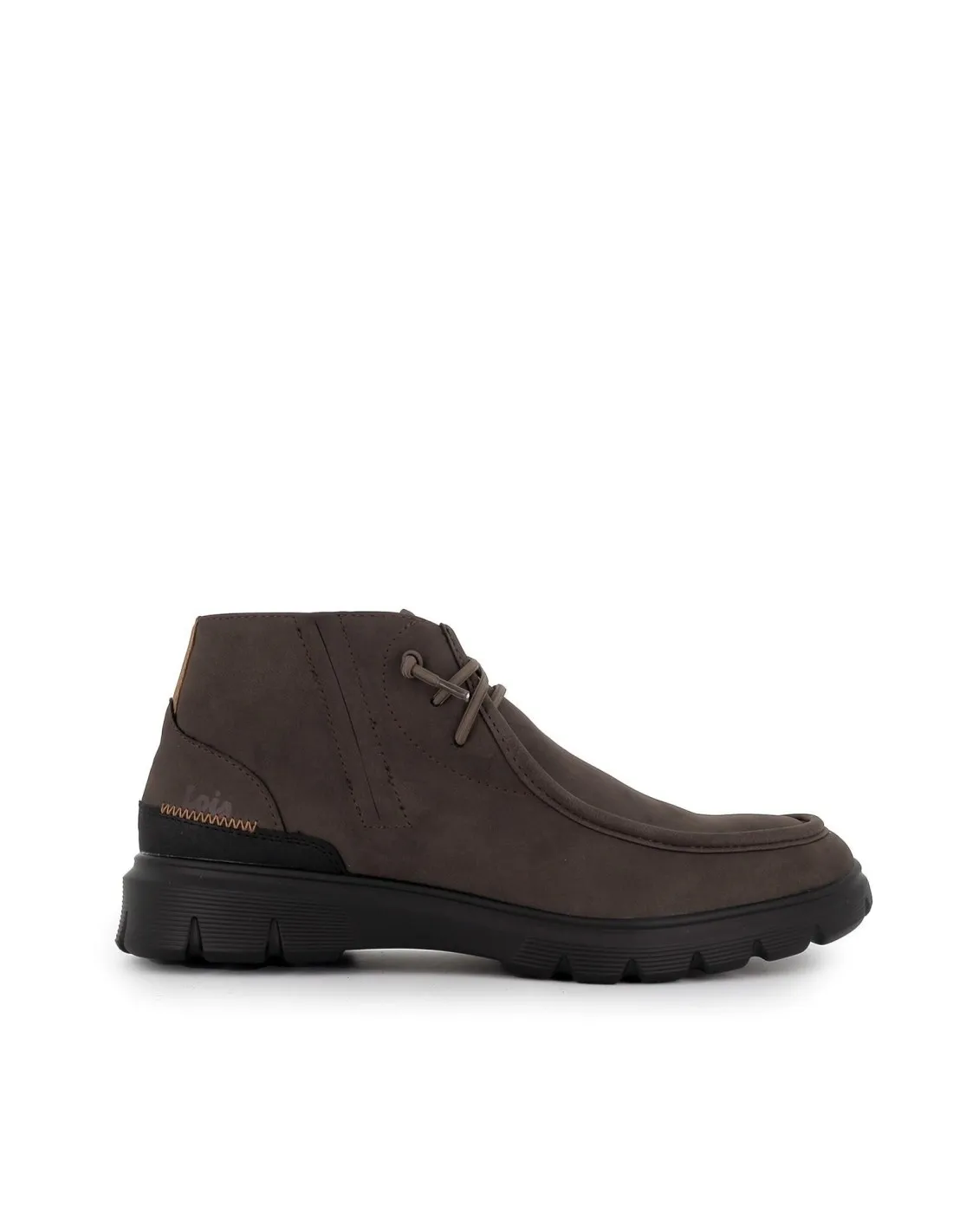 Botín sport marron cordones elasticos para hombre Lois
